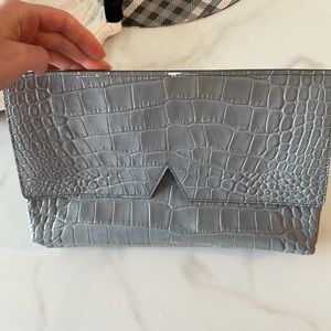 Vince Snakeskin Clutch